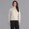 Womens Lambswool Grown On Neck Jumper Linen-Jumper-Paul James Knitwear-S-Linen-Urbanheer