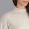 Womens Lambswool Grown On Neck Jumper Linen-Jumper-Paul James Knitwear-S-Linen-Urbanheer