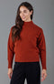 Womens Lambswool Grown On Neck Jumper Tiger-Jumper-Paul James Knitwear-M-Tiger-Urbanheer
