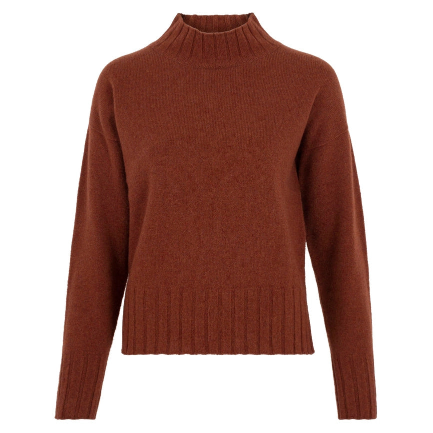Womens Lambswool Grown On Neck Jumper Tiger-Jumper-Paul James Knitwear-M-Tiger-Urbanheer