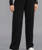 Womens Lambswool Knitted Trousers Black-Trousers-Paul James Knitwear-S-Regular-Urbanheer