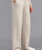 Womens Lambswool Knitted Trousers Linen-Trousers-Paul James Knitwear-S-Regular-Urbanheer