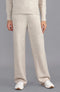 Womens Lambswool Knitted Trousers Linen-Trousers-Paul James Knitwear-S-Regular-Urbanheer