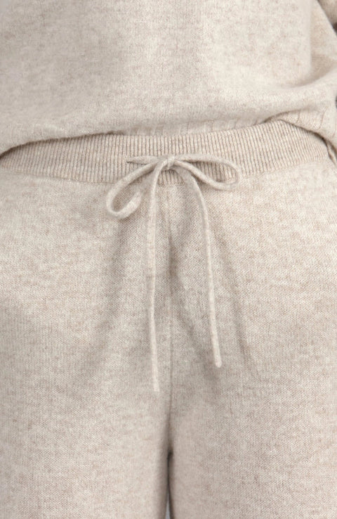 Womens Lambswool Knitted Trousers Linen-Trousers-Paul James Knitwear-S-Regular-Urbanheer