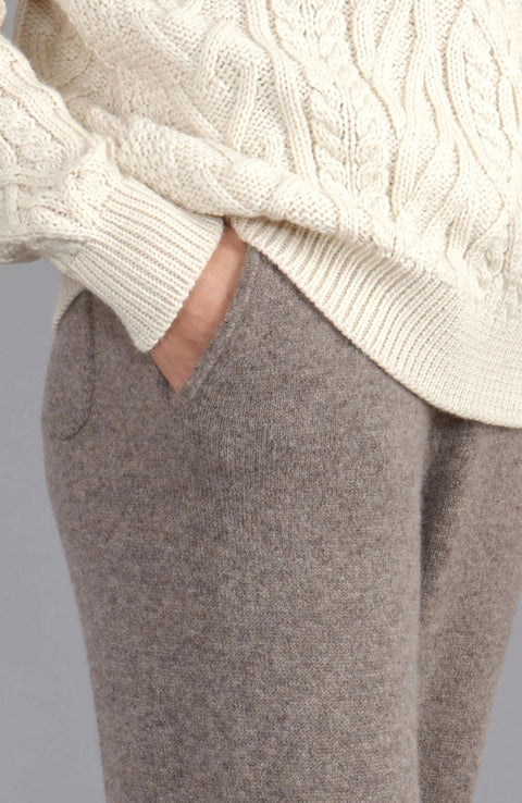 Womens Lambswool Knitted Trousers Vole-Trousers-Paul James Knitwear-S-Regular-Urbanheer
