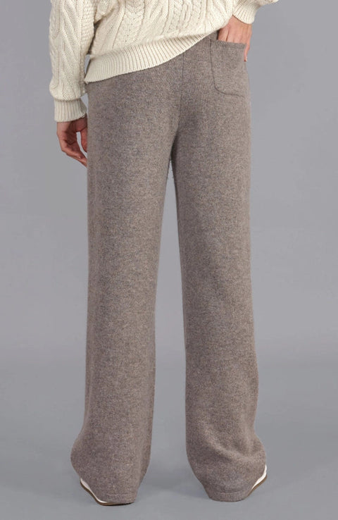 Womens Lambswool Knitted Trousers Vole-Trousers-Paul James Knitwear-S-Regular-Urbanheer