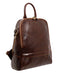 Womens Leather Backpack Convertible Bag - Regeneration-Backpacks-Time Resistance-10.6 x 4.3 x 12.6 in (27 x 11 x 32 cm)-Brown-Urbanheer