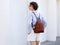 Womens Leather Backpack Convertible Bag - Regeneration-Backpacks-Time Resistance-10.6 x 4.3 x 12.6 in (27 x 11 x 32 cm)-Brown-Urbanheer
