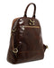 Womens Leather Backpack Convertible Bag - Regeneration-Backpacks-Time Resistance-10.6 x 4.3 x 12.6 in (27 x 11 x 32 cm)-Brown-Urbanheer