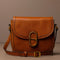 Women's Leather Saddle Bag Crossbody Bag - Villette