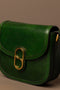 Women's Leather Saddle Bag Crossbody Bag - Villette