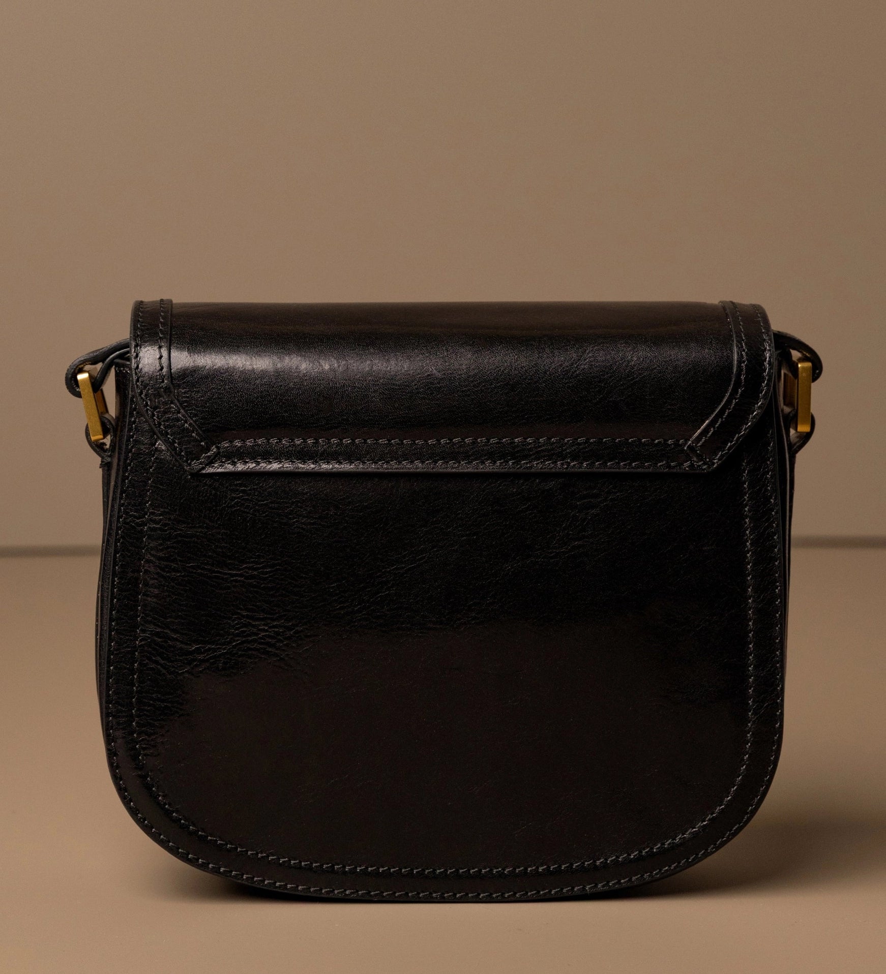 Women's Leather Saddle Bag Crossbody Bag - Villette