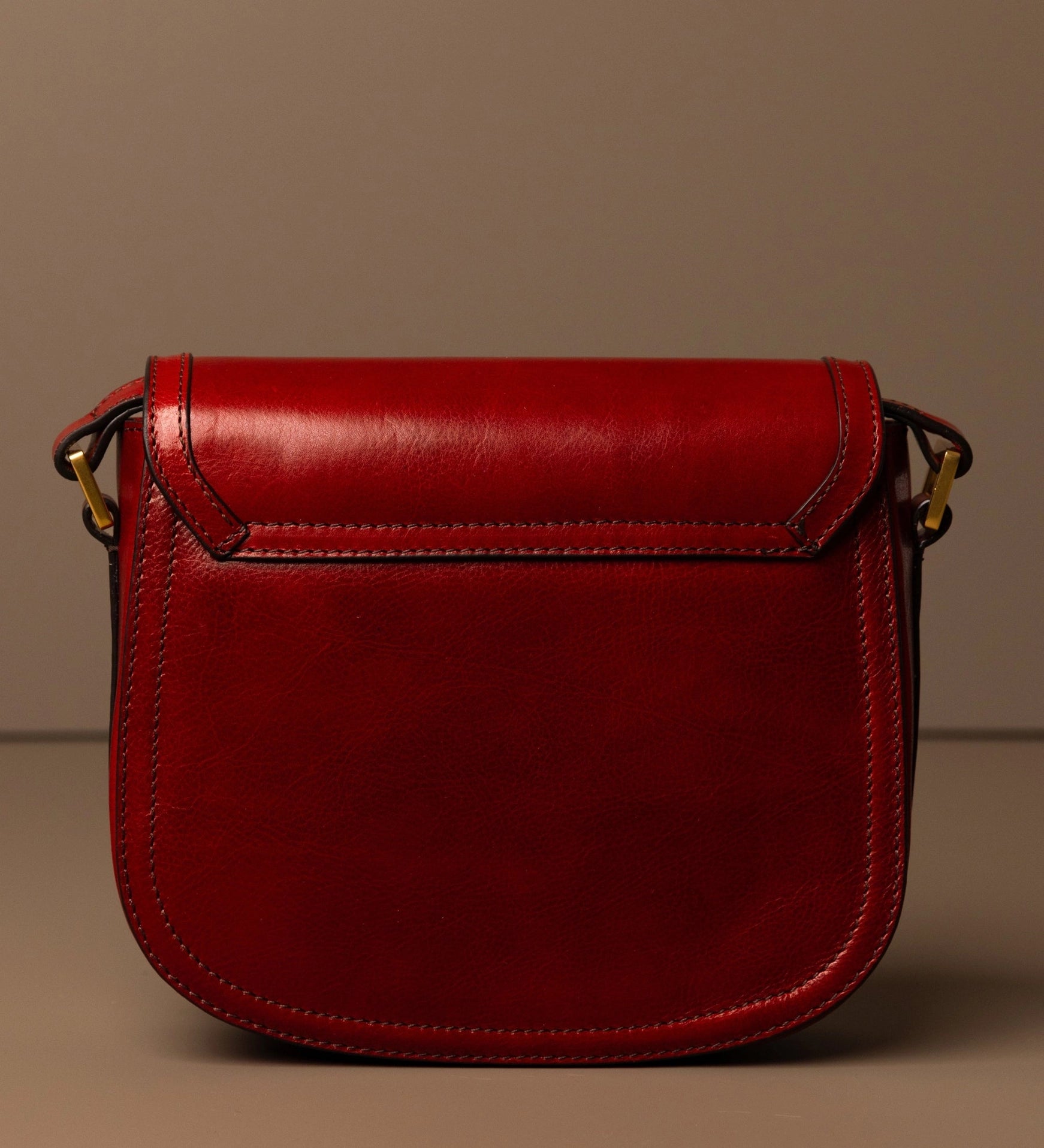 Women's Leather Saddle Bag Crossbody Bag - Villette