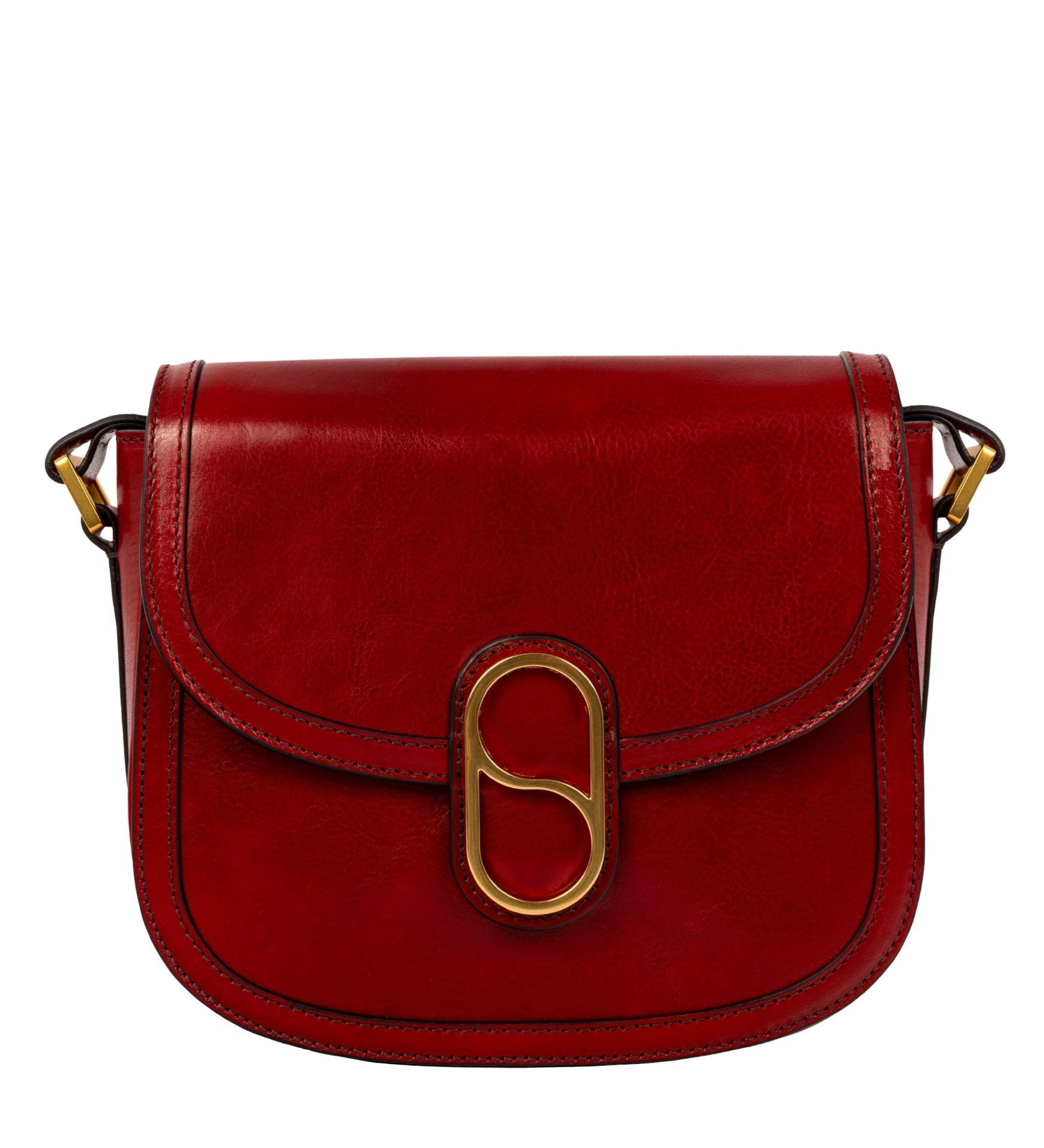 Women's Leather Saddle Bag Crossbody Bag - Villette
