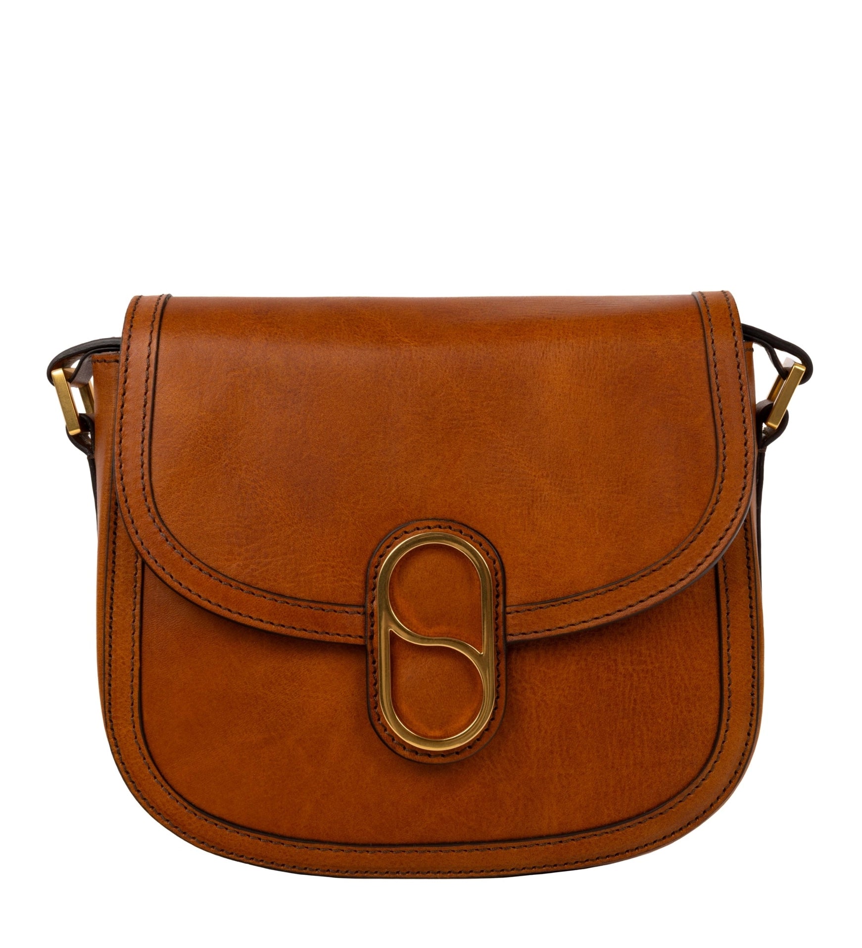 Women's Leather Saddle Bag Crossbody Bag - Villette