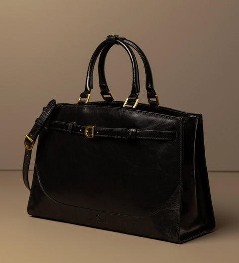 Womens Leather Tote Bag Work Bag - Shirley