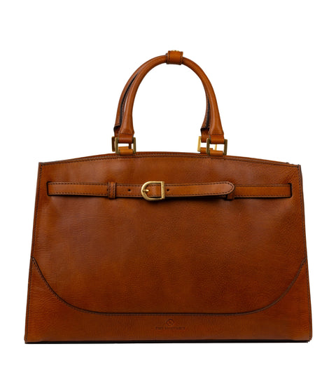 Womens Leather Tote Bag Work Bag - Shirley