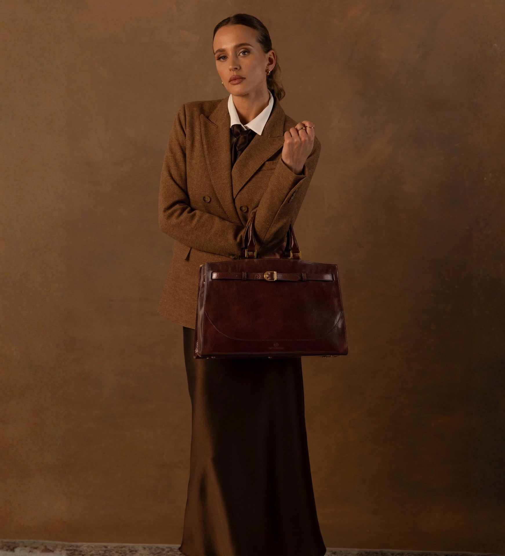 Womens Leather Tote Bag Work Bag - Shirley