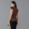Womens Lightweight 100% Cotton Roll Neck Sleeveless Jumper-Tank Top-Paul James Knitwear-M-Khaki-Urbanheer