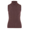Womens Lightweight 100% Cotton Roll Neck Sleeveless Jumper-Tank Top-Paul James Knitwear-M-Khaki-Urbanheer