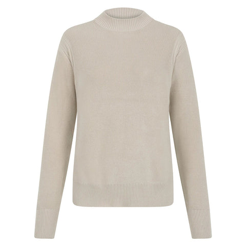 Womens Lightweight Cotton Fisherman Rib Jumper-Jumper-Paul James Knitwear-S-Linen-Urbanheer