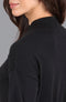 Womens Lightweight Cotton Mock Neck Dress-Dress-Paul James Knitwear-S-Black-Urbanheer