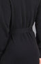 Womens Lightweight Cotton Mock Neck Dress-Dress-Paul James Knitwear-S-Black-Urbanheer