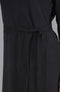 Womens Lightweight Cotton Mock Neck Dress-Dress-Paul James Knitwear-S-Black-Urbanheer