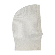 Womens Merino Cashmere Ribbed Balaclava-Balaclava-Paul James Knitwear-Polar Grey-Urbanheer