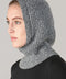 Womens Merino Cashmere Ribbed Balaclava Monochrome-Balaclava-Paul James Knitwear-Monochrome-Urbanheer
