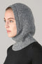 Womens Merino Cashmere Ribbed Balaclava Monochrome-Balaclava-Paul James Knitwear-Monochrome-Urbanheer
