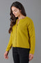 Womens Midweight 100% Lambswool Crew Neck Cardigan Piccalilli-Cardigan-Paul James Knitwear-S-Urbanheer