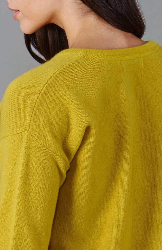 Womens Midweight 100% Lambswool Crew Neck Cardigan Piccalilli-Cardigan-Paul James Knitwear-S-Urbanheer