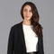 Womens Midweight Cotton Relaxed Fit Knitted Blazer Black-Blazer-Paul James Knitwear-XS-Regular-Urbanheer
