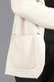 Womens Midweight Cotton Relaxed Fit Knitted Blazer Ecru-Blazer-Paul James Knitwear-XS-Regular-Urbanheer