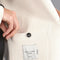 Womens Midweight Cotton Relaxed Fit Knitted Blazer Ecru-Blazer-Paul James Knitwear-XS-Regular-Urbanheer