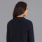 Womens Midweight Cotton Relaxed Fit Knitted Blazer Navy-Blazer-Paul James Knitwear-XS-Regular-Urbanheer