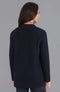 Womens Midweight Cotton Relaxed Fit Knitted Blazer Navy-Blazer-Paul James Knitwear-XS-Regular-Urbanheer