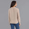 Womens Midweight Cotton Troyer Zip Neck Ribbed Jumper-Jumper-Paul James Knitwear-S-Linen-Urbanheer