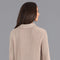 Womens Midweight Cotton Troyer Zip Neck Ribbed Jumper-Jumper-Paul James Knitwear-S-Linen-Urbanheer