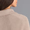Womens Midweight Cotton Troyer Zip Neck Ribbed Jumper-Jumper-Paul James Knitwear-S-Linen-Urbanheer