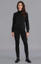Womens Midweight Cotton Turtleneck Raglan Sleeve Jumper-Jumper-Paul James Knitwear-S-Black-Urbanheer