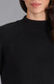 Womens Midweight Cotton Turtleneck Raglan Sleeve Jumper-Jumper-Paul James Knitwear-S-Black-Urbanheer