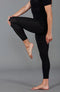 Womens Midweight Merino Activewear Thermal Leggings Black-Leggings-Paul James Knitwear-S-Urbanheer
