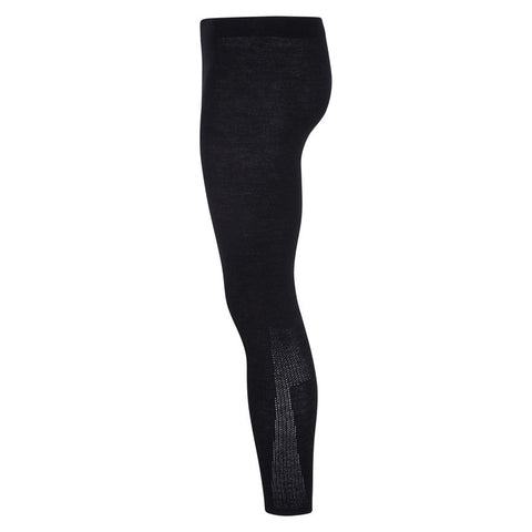 Womens Midweight Merino Activewear Thermal Leggings Black-Leggings-Paul James Knitwear-S-Urbanheer