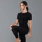 Womens Midweight Merino Activewear Thermal Leggings Black-Leggings-Paul James Knitwear-S-Urbanheer