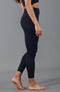 Womens Midweight Merino Activewear Thermal Leggings Navy Blazer-Leggings-Paul James Knitwear-S-Urbanheer