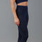 Womens Midweight Merino Activewear Thermal Leggings Navy Blazer-Leggings-Paul James Knitwear-S-Urbanheer