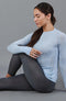 Womens Midweight Merino Activewear Thermal Leggings Storm Grey-Leggings-Paul James Knitwear-S-Urbanheer