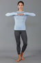 Womens Midweight Merino Activewear Thermal Leggings Storm Grey-Leggings-Paul James Knitwear-S-Urbanheer